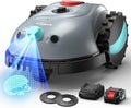YARDCARE V100 Mähroboter, 150 m², mit Magnetverschluss, ohne Begrenzungskabel, Grau/Schwarz
