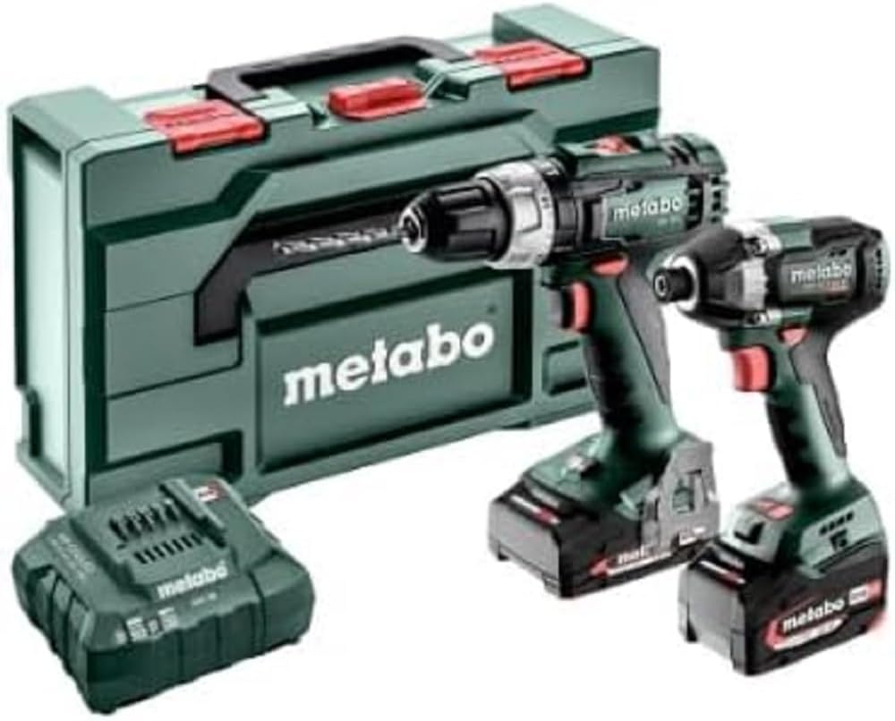 metabo V/2 Akku-Bohrschrauber, 18 V, 2,0 Ah, 4,0 Ah, Grün/Schwarz/Rot
