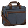 Elegante Laptoptasche Blau/Braun für Business- und Reisen