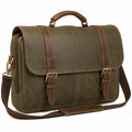 Herren Und Damen Messenger Aktentasche Braun