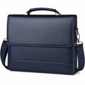 Elegante Aktentasche Blau mit Schultergurt