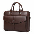 Braune Business-Aktentasche mit Laptopfach