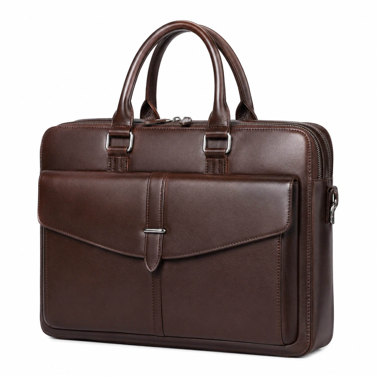 Braune Business-Aktentasche mit Laptopfach