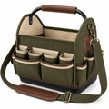 Multifunktionale Werkzeugtasche Grün/Beige mit mehreren Fächern
