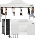 Gartenpavillon Faltpavillon 3x4, 3 × 4 m, 4,5 m, klappbar, für den Garten, Weiß, COBIZI