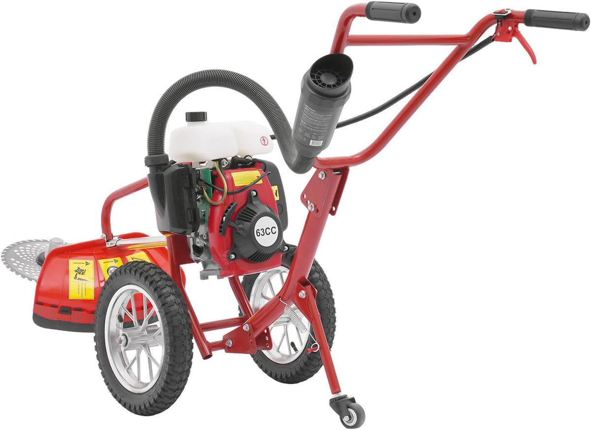 HOMEONENIC Motorhacken, 1.2 L, 70 cm, für den Garten, aus Stoff, Rot/Schwarz/Weiß