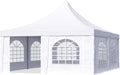 TOOLPORT Gartenpavillon, 5 × 5 m, wasserdicht, Weiß