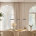 Esstisch, mit LED, höhenverstellbar, mit Fernbedienung, für das Wohnzimmer, Schwarz, LUMIÈRE Design
