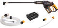 WORX WG630E.1 Hochdruckreiniger, 18 V, 20 V, 4,0 Ah, bürstenlos, kabellos, Schwarz/Orange