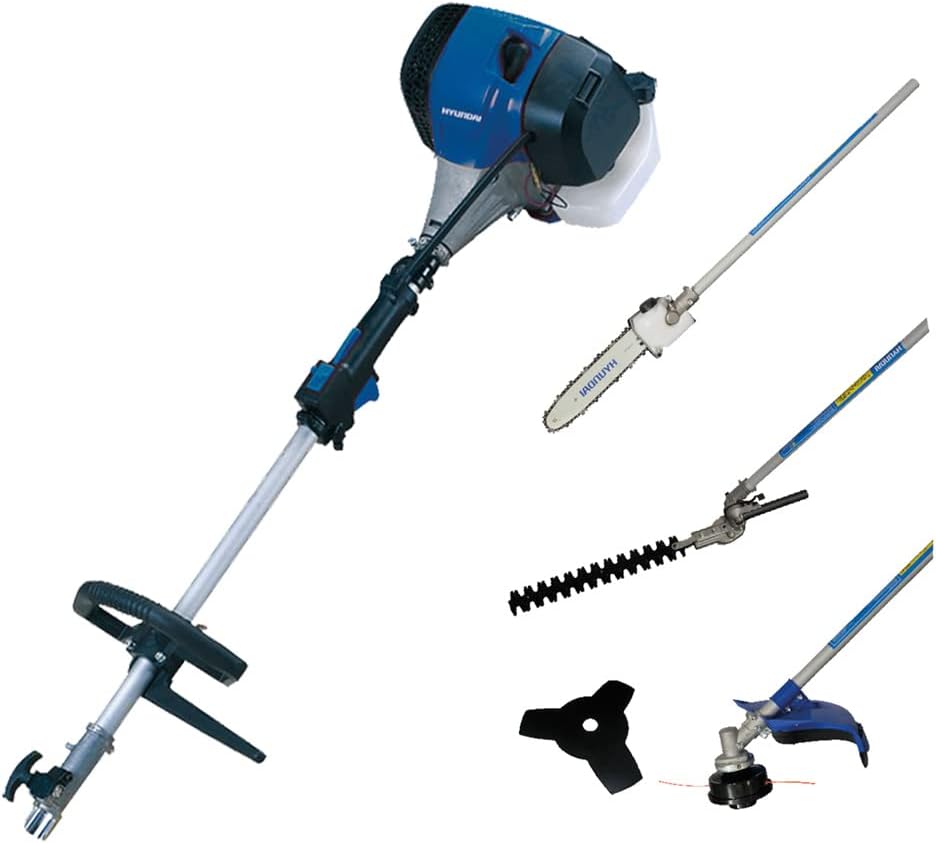Hyundai Power Products Heckenschere, Blau/Schwarz/Silber