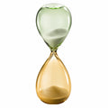 Sanduhr 30 Minuten Glas Grün/Bernstein 20 cm