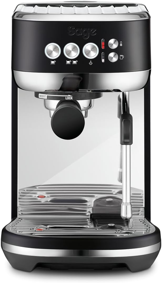 Sage Bambino Plus Kaffeemaschine, 1,9 l, 9 Bar, verstellbar, Schwarz