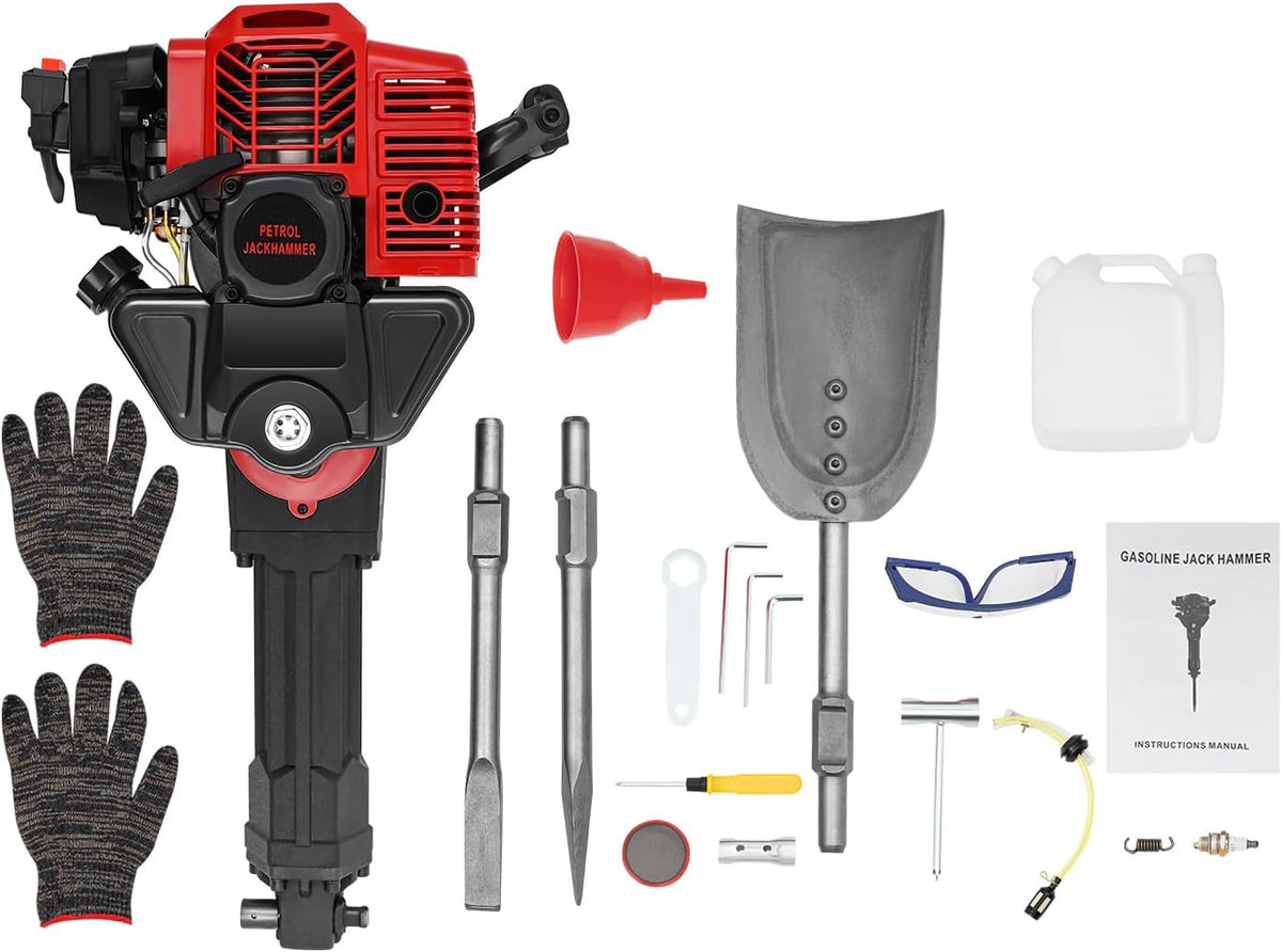 Bohrhämmer, 6500 rpm, Rot/Schwarz, für den Garten, LKHDONG