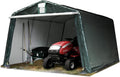 TOOLPORT Garagenzelt Carport, 3,3 × 4,7 m, aus Stahl, mit Bodenankern, wasserdicht, für den Garten, Dunkelgrün