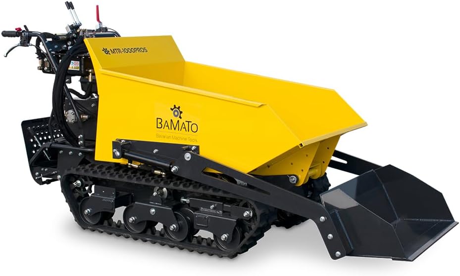 BAMATO MTR-1000PROS Schubkarren, 9,0 kW, 1000 kg, aus Glas, Gelb/Schwarz