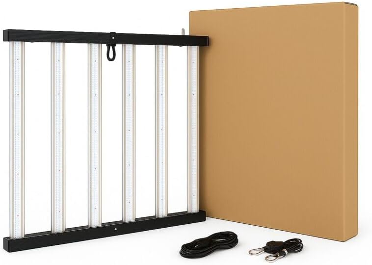 Weedness Anzuchtsysteme, 110 × 110 cm, mit LED, Schwarz/Weiß