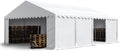 TOOLPORT Planen, 5 × 8 m, wasserdicht, Weiß