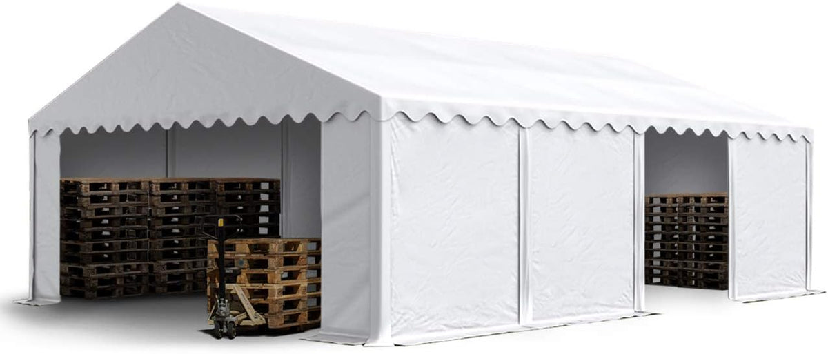 TOOLPORT Planen, 5 × 8 m, wasserdicht, Weiß