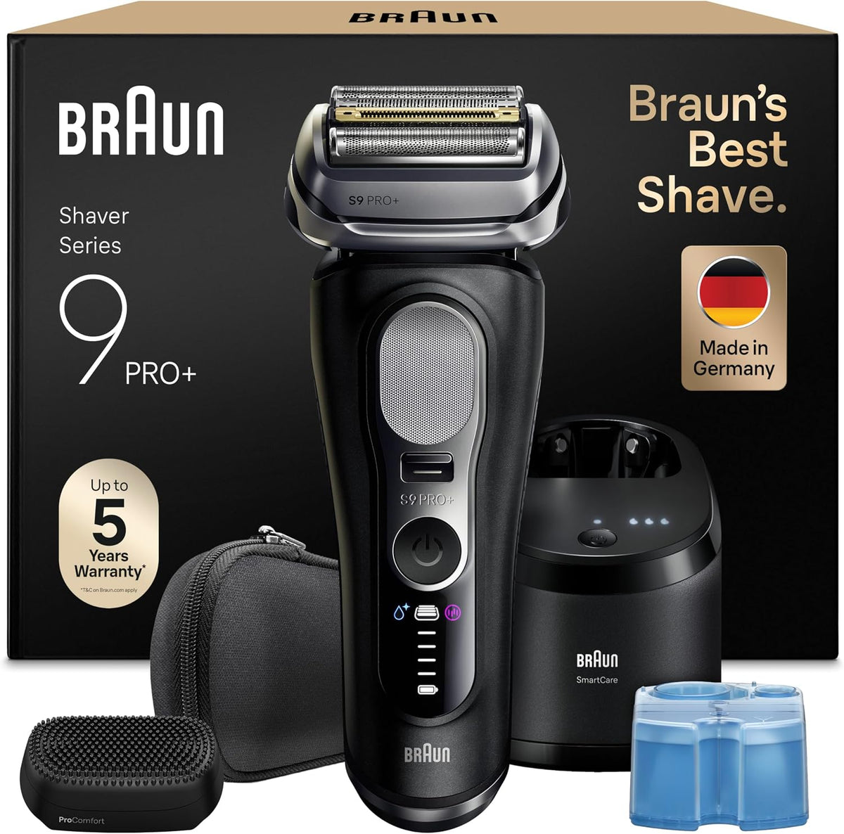 Braun in-1 Folienrasierer, wasserdicht, Schwarz/Silber
