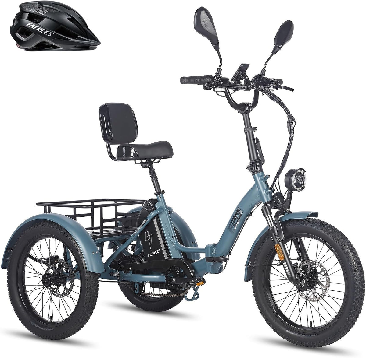 E-Bike F20, 48 V, 20 Zoll, 180 kg, bürstenlos, Blau/Schwarz, Fafrees