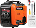 GEARLASSO Stromerzeuger, 3300 W, 230 V, mit USB, für Camping, Schwarz/Orange