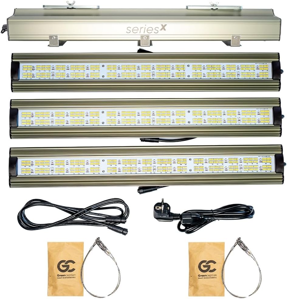 Greenception GCx-9 Wachstumsregler, 360 W, mit LED, aus Stoff, Silber/Schwarz