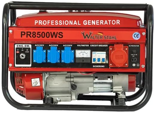 doitBau WS2500 Stromerzeuger, 2500 W, 230 V, 400 V, Rot/Blau/Schwarz