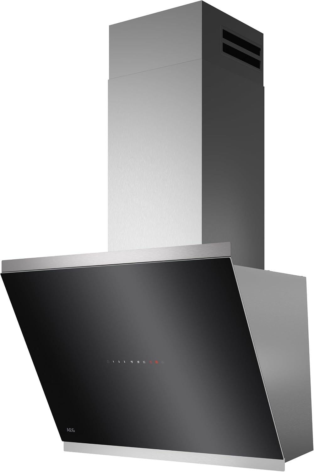 DWK87FN60 GV77D61SL Dunstabzugshaube, 67 dB, 760 m³, 60 cm, aus Edelstahl und Stahl, Schwarz/Silber