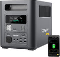 AFERIY LiFePO4 Stromerzeuger, 1800 W, 230 V, 1024 Wh, mit USB, für den Garten und Camping, Grau/Schwarz
