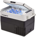 DOMETIC CFF45 Kühlschränke, 100–240V, 44 L, 24 V, 18 °C, verstellbar, mit Stauraum, für Camping, Schwarz/Grau