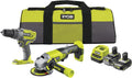 RYOBI RCK182O-242SZL Akku-Bohrschrauber, 18 V, 4,0 Ah, 2,0 Ah, Gelb/Schwarz/Grau
