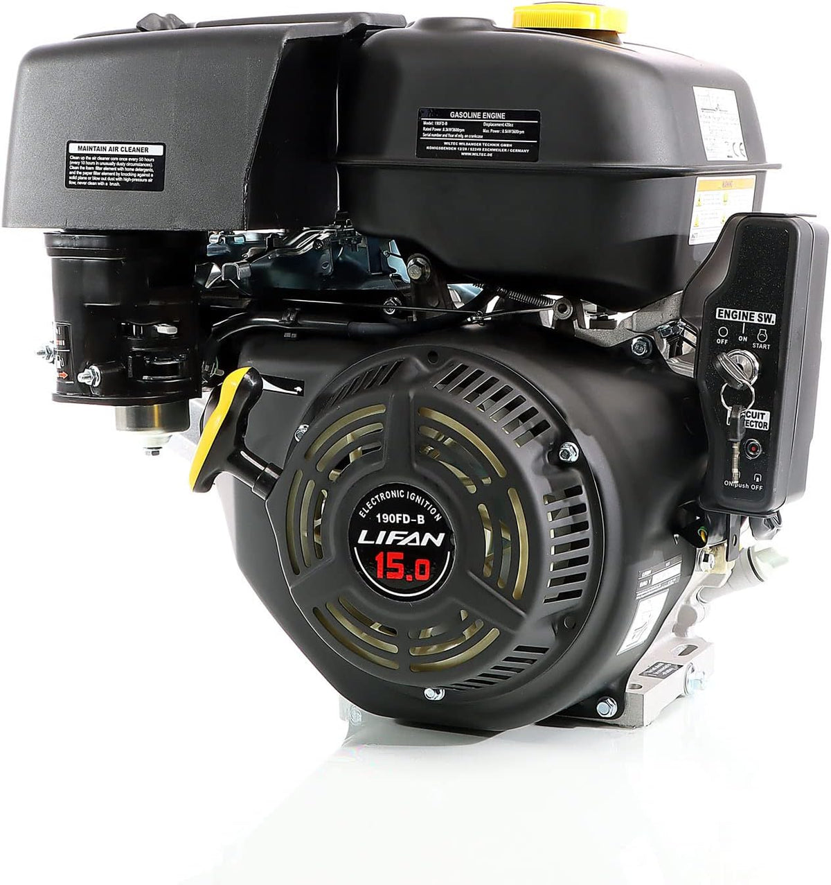 Wiltec Viertaktersatzmotoren, 25 mm, Schwarz