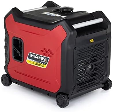 HAHN & SOHN Stromerzeuger, 10 L, 3 kW, 230 V, für Camping, Rot/Schwarz