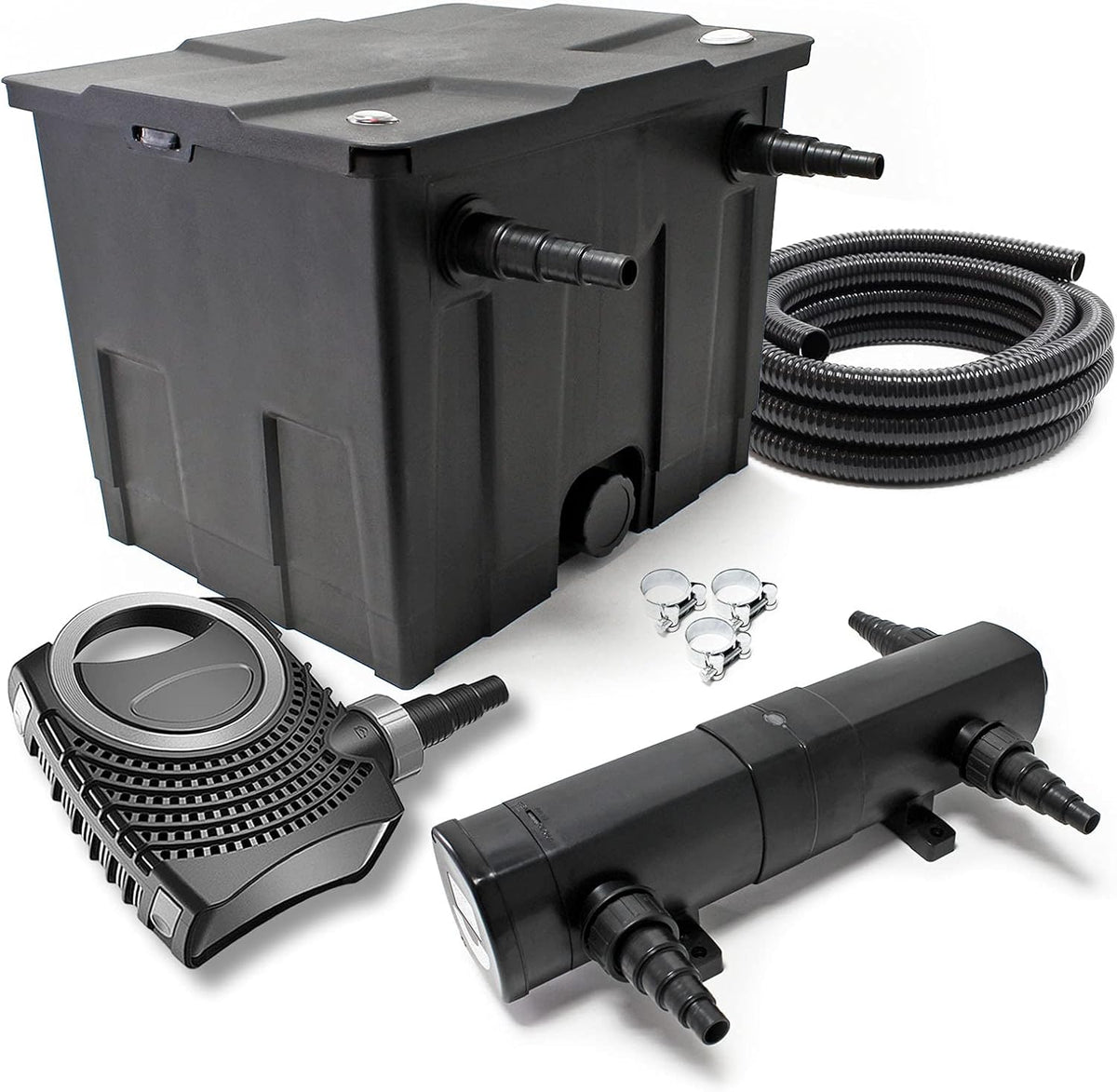 Komplettsets CBF-350, 44–47mm, 12000 L, 3600 l, 20 W, Schwarz, SunSun