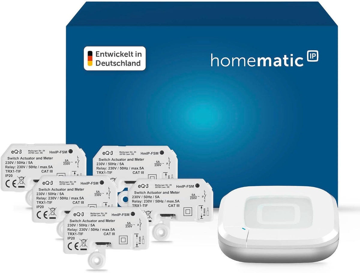 Homematic IP Wireless Access Points, mit App-Steuerung, mit Fernbedienung, Blau/Weiß