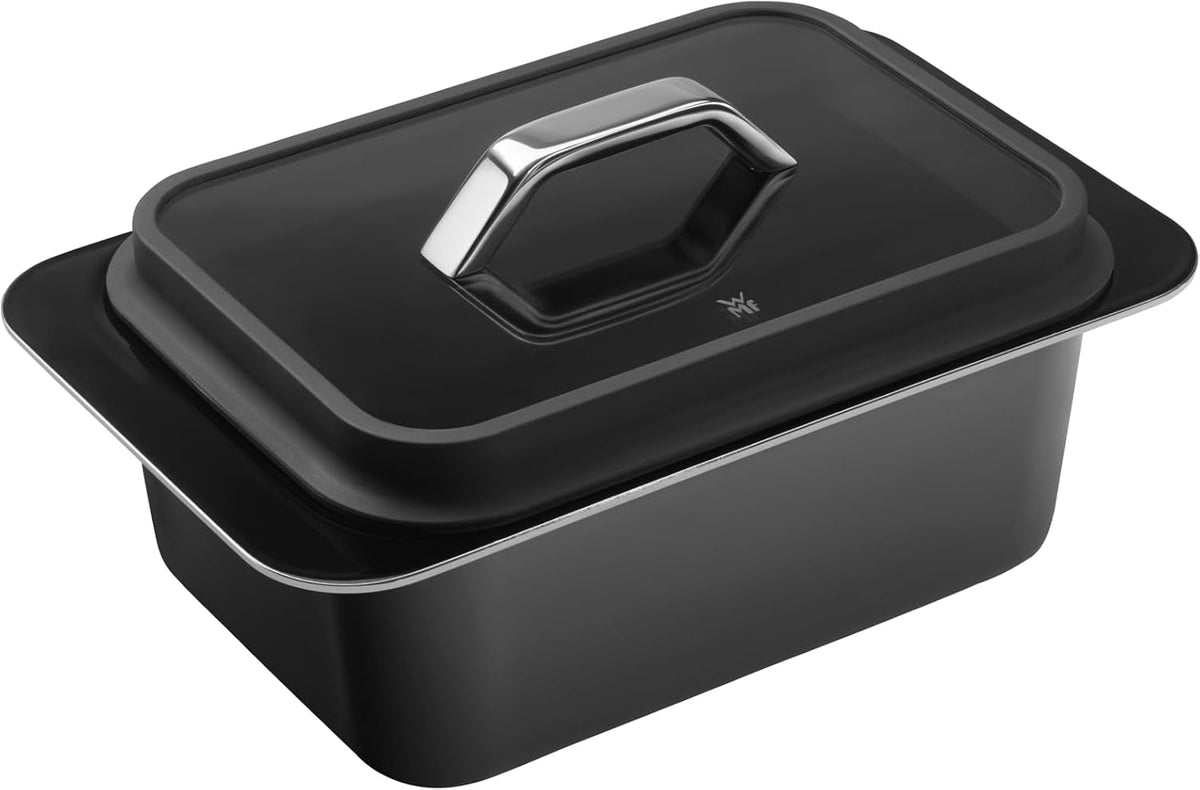 Backofen, 38 × 24 × 18 cm, 450 °C, Schwarz, aus Glas und Keramik, WMF