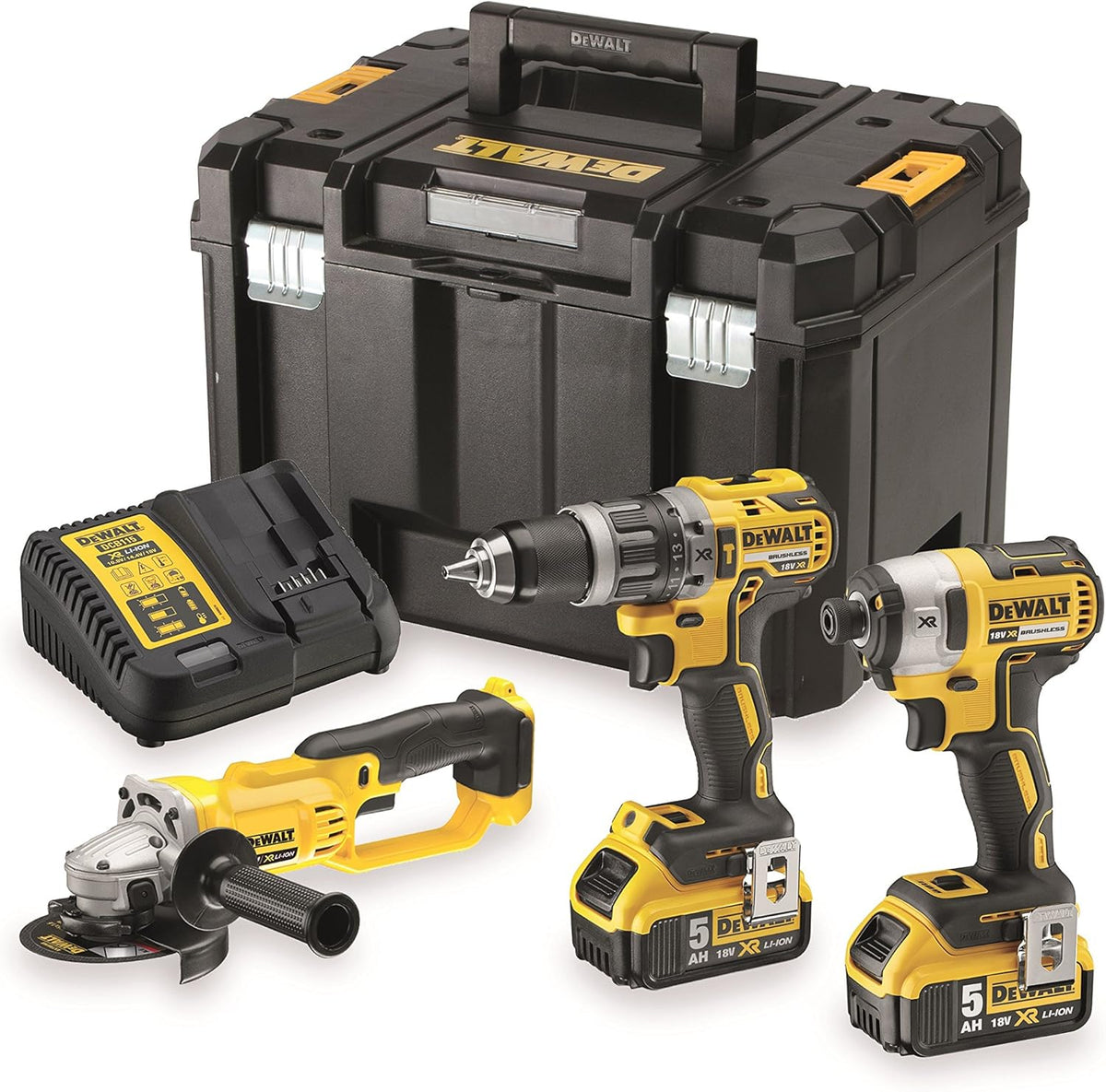 DEWALT dck383p2t-qw Winkelschleifer, 18 V, Gelb/Schwarz
