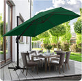 Sonnenschirme, 300 cm, wasserabweisend, für den Garten und die Terrasse, Grün, Jaxguom