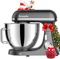 Ecunafix Küchenmaschine, 8 L, 2000 W, für die Küche, aus Edelstahl und Stahl, Schwarz/Silber