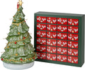 Villeroy & Boch Dekorative Adventskalender, Grün/Rot/Weiß/Gold