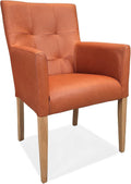 Sessel, aus Leder, Braun, Quattro Meble