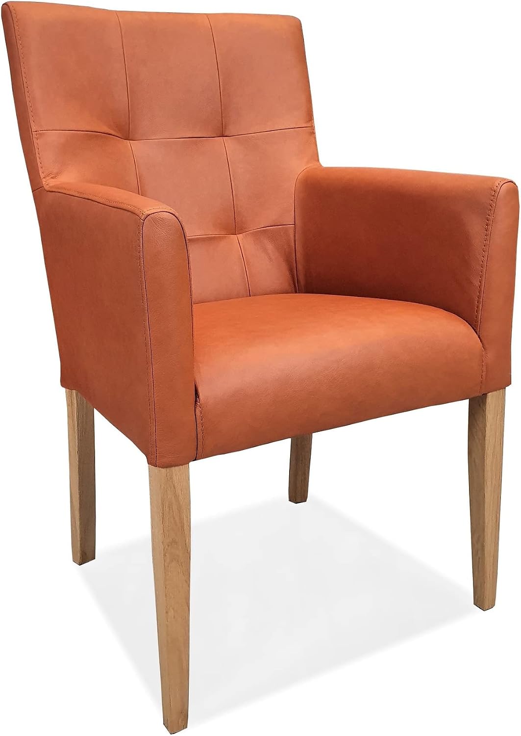 Sessel, aus Leder, Braun, Quattro Meble