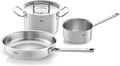 Fissler Original Topfsets, aus Edelstahl und Stahl, Silber