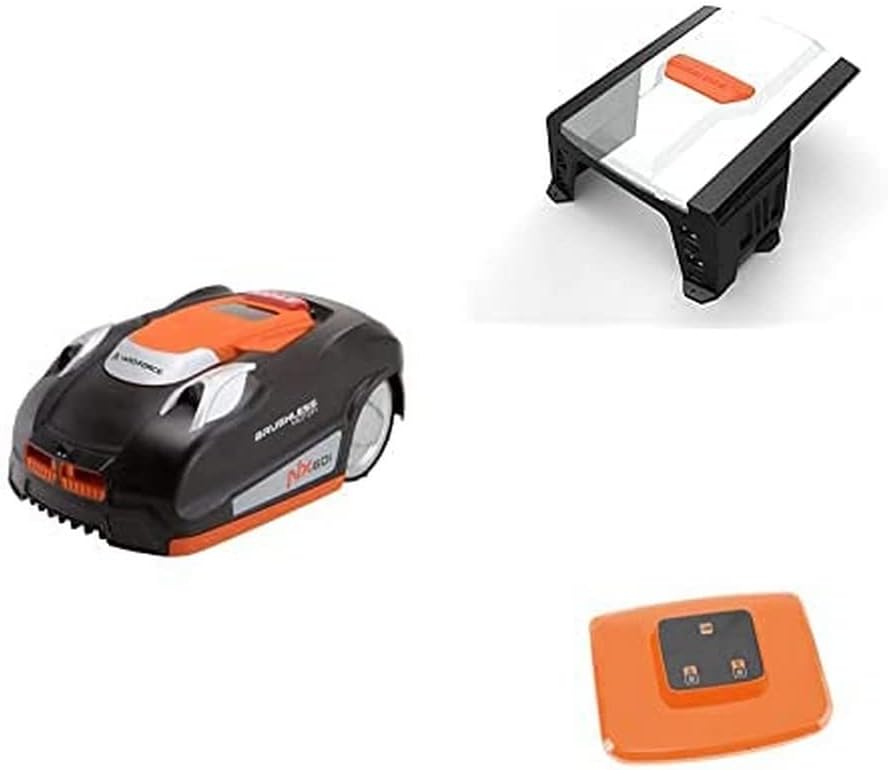 Mähroboter NX60i, mit WLAN, mit App-Steuerung, mit Garage, Schwarz/Orange/Weiß, Yard Force