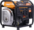maXpeedingrods Stromerzeuger, 3200 W, mit USB, für den Garten, Orange/Schwarz/Silber