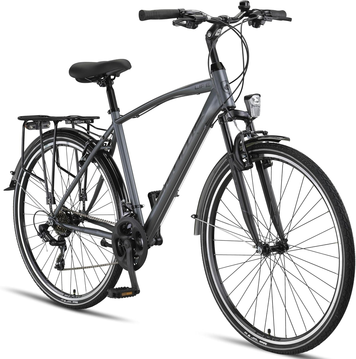Licorne Bike Premium Trekking E-Bike, Grau