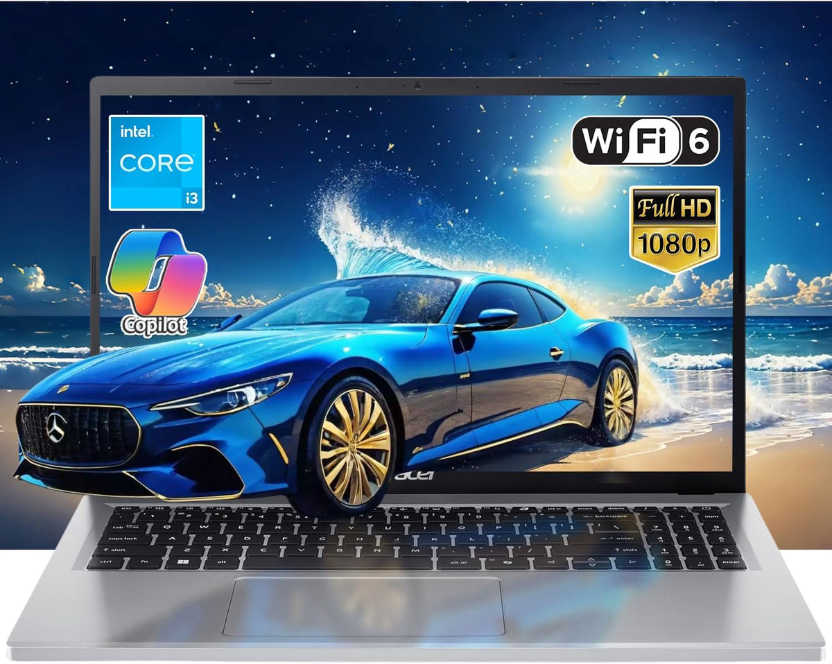 Acer N355 Notebook, 8 GB, Silber/Schwarz, mit KI-Erkennung