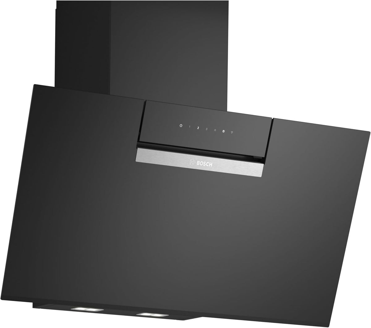 DWK87FN60 Kochfeld, 80 cm, verstellbar, mit LED, Schwarz/Edelstahl, aus Glas