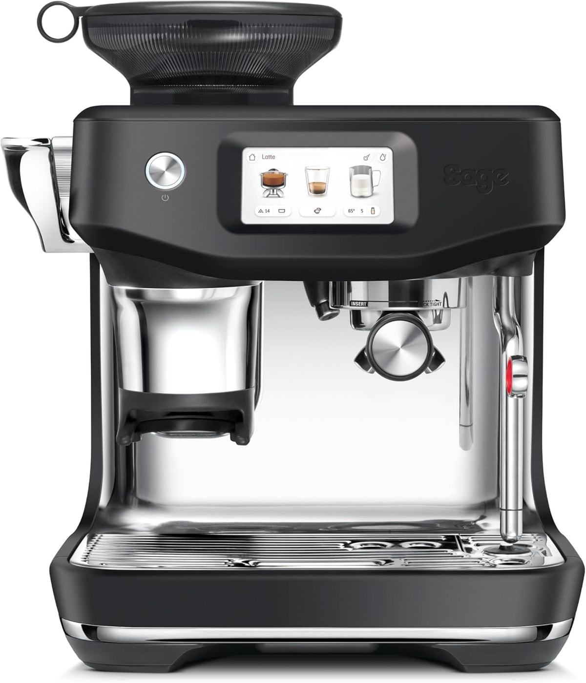 Kaffeevollautomat, Schwarz, Sage