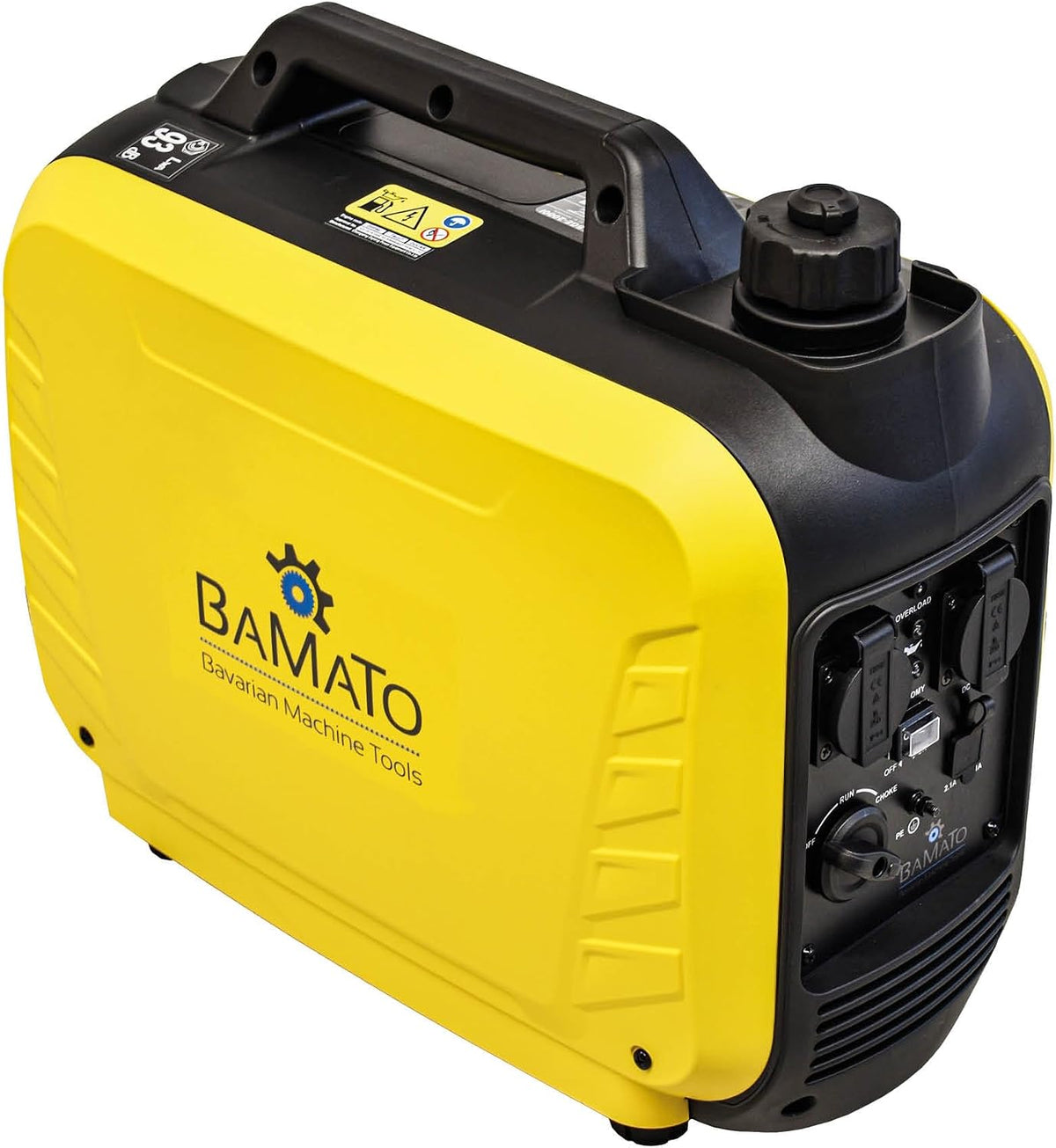 Stromerzeuger BGE-2000I, 230 V, 64,1 dB, mit USB, Gelb/Schwarz, BAMATO